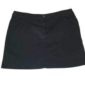 Croft & Barrow Black Stretch Skort 22W